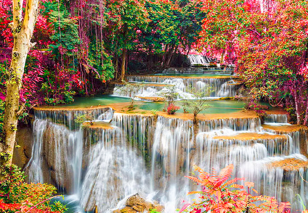 Du lịch Thái Lan 5sao mới Bangkok – Pattaya – Kanchanaburi – chợ nổi Damnoen Saduak – Thác 7 tầng Erawan – cầu sông Kwai – Đường ray tử thần 5ngày 4đêm.