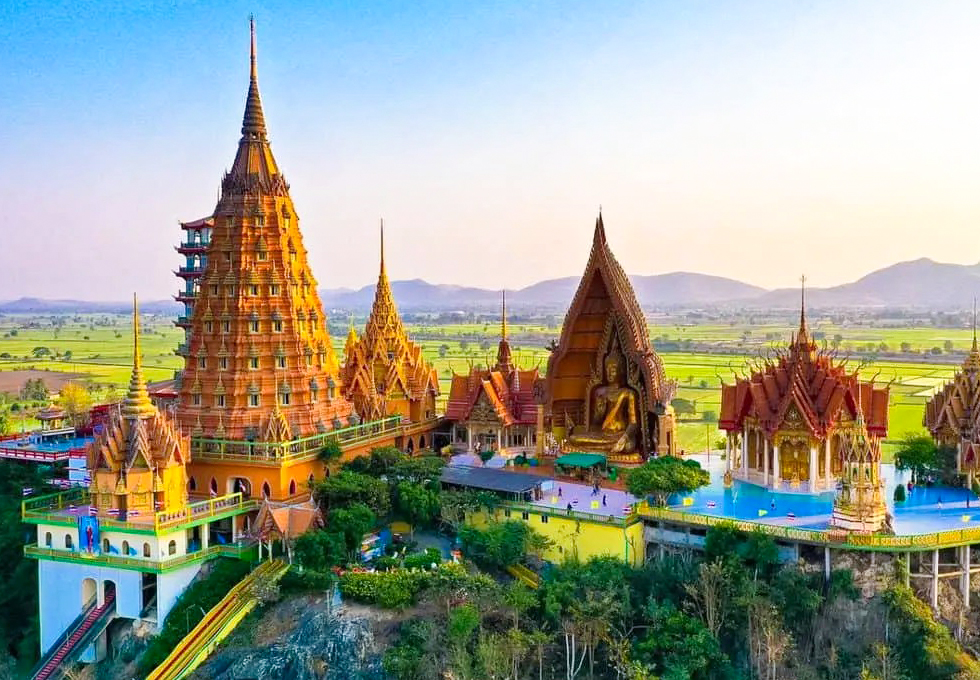 Du lịch Thái Lan 5sao mới Bangkok – Pattaya – Kanchanaburi – chợ nổi Damnoen Saduak – Thác 7 tầng Erawan – cầu sông Kwai – Đường ray tử thần 5ngày 4đêm.